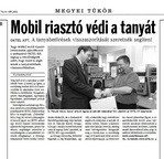 Mobil riasztó védi a tanyákat (Tolnai Népújság 2010.03.03.)